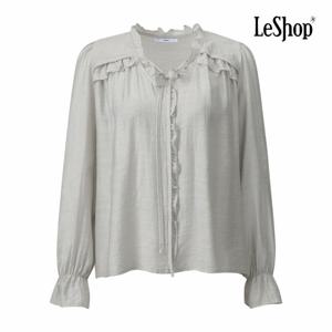 [르샵] 프릴 리본넥 밴딩 소매 블라우스 (BQ3BL027A)