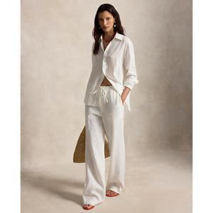 폴로 랄프 로렌 여성 리넨 드로스트링 팬츠(WMPOPNTNDL20408100)