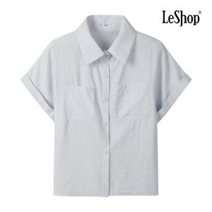 [르샵]롤업 소매 투 포켓 반팔 셔츠 BQ4BL004A