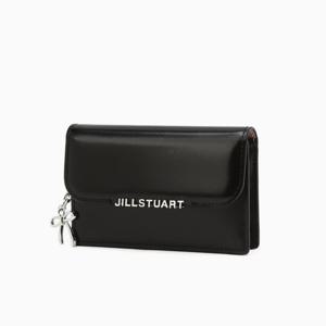 [질스튜어트] 블랙 로고장식 소가죽 카드지갑 JAWA5E180BK