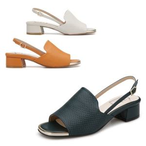 [미소페] 여성 와이드 스트랩 샌들  011924033 굽3cm (011924033