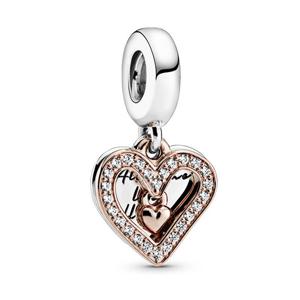 로즈 스파클링프리핸드 하트댕글참 All of me loves 788693C01