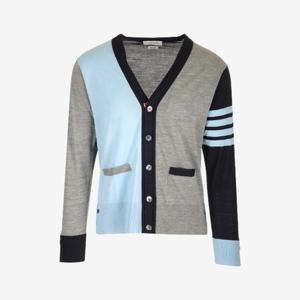 톰브라운 메리노 울 가디건 라이트 블루 남성 MKC002F Y1014 480