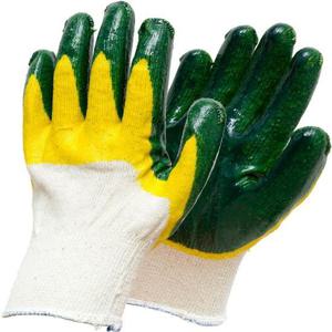 이중코팅 쌍마 이중 2중코팅 목장갑 초록 개별포장13G(100조입)