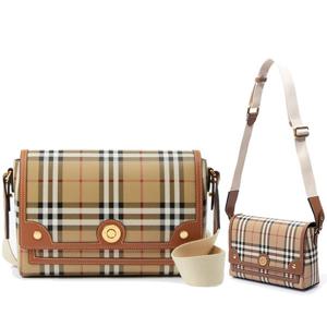 버버리 빈티치 체크 미디엄 크로스백 8092067 A9534 브라운