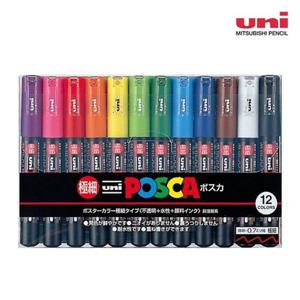 미쯔비시 유니 포스카 마카세트 1M 12색 PC1M12C 다용도마카 컬러마카 컬러마카세트 미쯔비시마카세트 유니