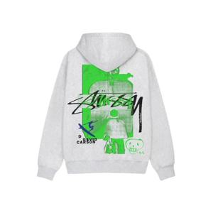 스투시 데이비드 카슨 베스파 후드 애쉬 헤더 3923912