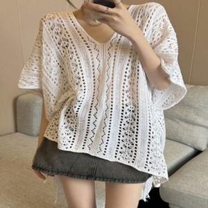 G125760 퀄리티 좋은 펀칭 롱니트티 가을 롱 겨울 여성 무지