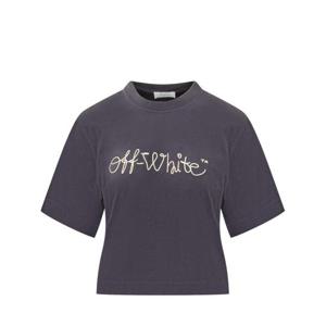 오프화이트 반팔 티셔츠 OWAA090F25JER003 4C19 DARK SAPPHIRE