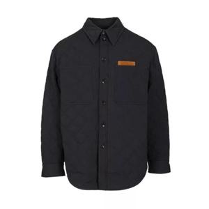 보테가베네타 퀄팅 코튼 오버긴팔 셔츠 837036 V5O604246 Blue