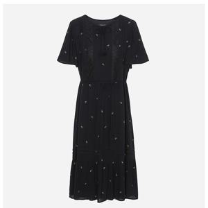 [써스데이아일랜드]레이온 플라워 전판 자수 원피스 T256MOP142W