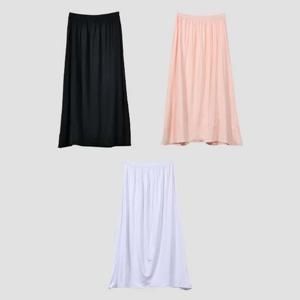 여성 인견소재 8부 롱속치마 3color 0006eh