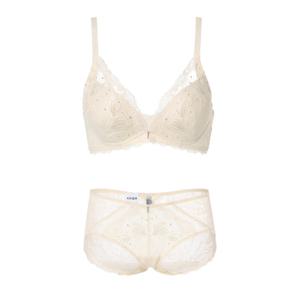 [비비안(언더웨어)]노와이어 노키퍼 풀컵 볼륨업 브라렛&망사팬티 BR979ABP979ALCR