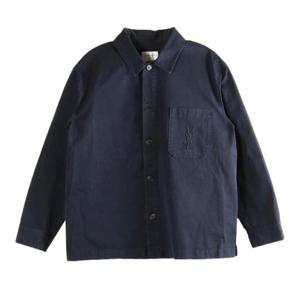 생로랑 포인트 칼라 버튼 체스트 포켓 재킷 861004 Y04VD5109