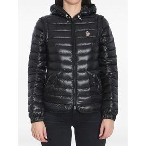 몽클레어 로고 패치 드로스트링 후드 패딩 재킷 L10981A00018 5