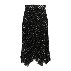 발렌티노 폴카 도트 플리츠 플레어 스커트 8B3RAEL59AB TB1