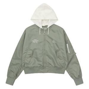 소이 HC33 카키 크롭 항공 점퍼 25S0152