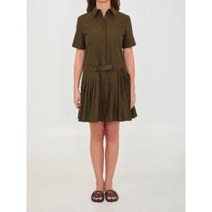 로에베 코튼 블렌드 개버딘 플리츠 미니 원피스 S359Y09XKP 416