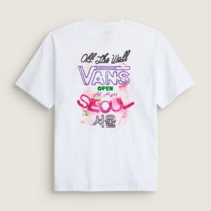 반스 서울 나이트 반소매 티셔츠 VN000U0KWHT 화이트