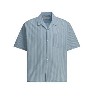 아미 반팔 셔츠 HSH833 CO0219 4844 CASHMERE BLUE WHITE DOM