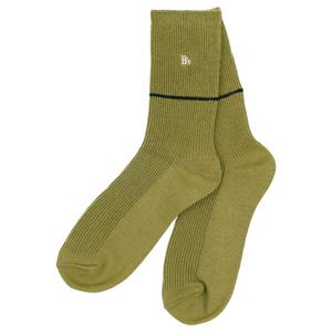 [빈] 빈1 BZ61AS03GN 그린 스트라이프 골지 양말 BZ61AS03GN