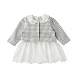 [밍크뮤] 26SS (GR)체크가디건SET바디슈트 백일 (3611260412) 출산준비물 신생아선물 배내수트 배내저고 3611260412