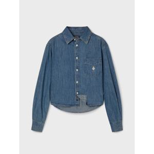 [후아유] 여성 스티브 크롭 데님셔츠 WHYJG2334F WHYJG2334F