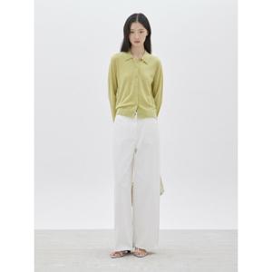 [쥬크] 울100 코튼 블록 카라 가디건 Z261KSL013 Z261KSL013