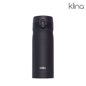 클리나 원터치 보온보냉 스텐 텀블러 350ml 블랙