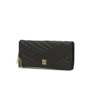 [닥스ACC][선물포장][CARLISLE]블랙 칼라일 엠보 가죽 골드DD 2단 장지갑 DCWA2F212BK