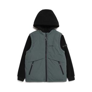 [내셔널지오그래픽 키즈] K224UJP810 키즈 디테쳐블 다운 점퍼 KHAKI