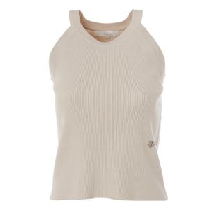 [에이비에프지]넥선포인트민소매 골지니트 APY5QWZ1G