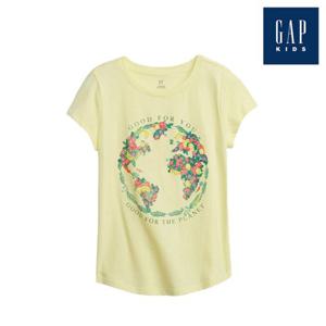 [갭키즈] 후르츠 그래픽 라운드 티셔츠(793091-01-9_LYE)
