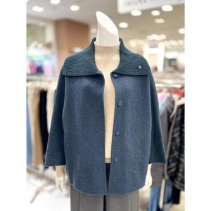 소고 세이브존01 니트 카라 울 하프 코트 TH4HA02