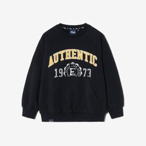 [휠라키즈] 캠퍼스 바시티 맨투맨 (FK2POH1302X_BLK)