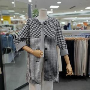 아날도바시니 DP01 하프 소매 체크 숏 야상 AY04BY42W