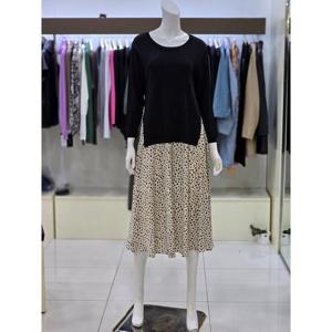 소고트리아나 세이브존07 니트배색 롱 원피스 AH1PA01