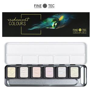 수채물감 이리디센트 6색 (F5600) (팔레트 포함) 물감 미술 수채화 미술용품 수채화물감