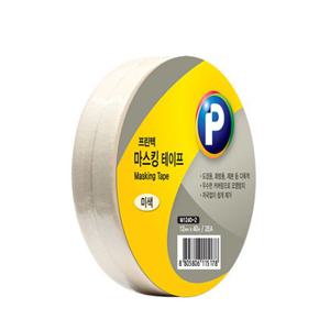 프린텍 M1240-2 마스킹 테이프 미색 12mmx40m 3개 종이테이프 마스킹테이프 접착테이프 디자인용테이프 행