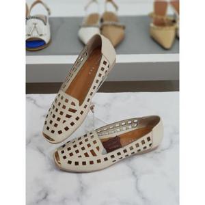 한슈 세이브존03 여성 리얼소가죽 골드코 펀칭 플랫 단화 2cm AGHS876340ldA