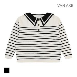 [반에이크]MARIO카라배색 스트라이프 니트_VB34KTQ303Z
