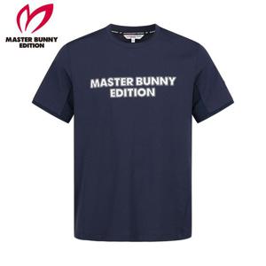 [마스터바니] 남성 메쉬 블록 도트 로고 반팔 티셔츠