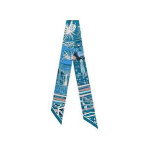 에르메스 레이유르 드에떼 트윌리 블루 로즈 블랑 H063850S12