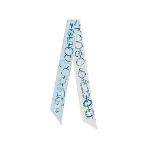 에르메스 도 레 부클레 브로더리 앙글레즈 트윌리 블루 블랑 마린 H853951S02