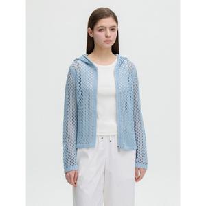 [올리브데올리브] 집업후드넥 그물니트 가디건 OK5MD446  OK5MD446