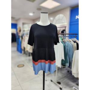 스테파니 세이브존08 컬러 배색  플리츠 캉캉 티 A25TS5237