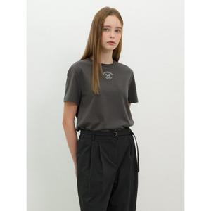 [올리브데올리브] 빈티지 절개라운드넥 반팔 티셔츠 OW5ME499  OW5ME499