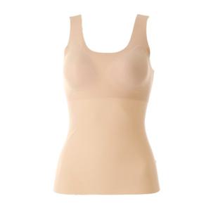 시원한 인견 브라컵이 내장되어 있는 봉제선없는 노라인 컵런닝 WLGC471R