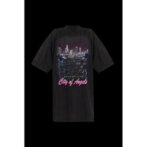 발렌시아가 시티 오브 엔젤스 프린트 티셔츠 드레스 739037TSVR2 1041 TP943225180