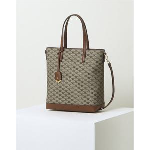 [헤지스ACC][선물추천][헤리아토]HIBA3E731K2카키 시그니처 패턴 PVC 토트백 M